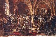 Jan Matejko The First Sejm in eczyca oil painting on canvas